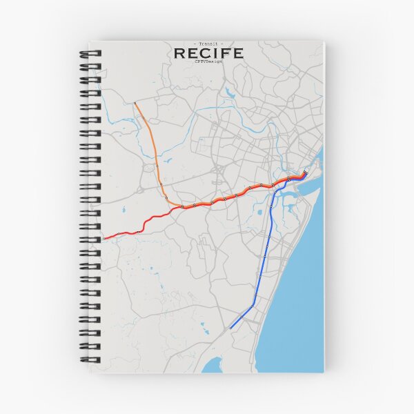Item preview, Recife Transit Map designed and sold by CPTVDesign.