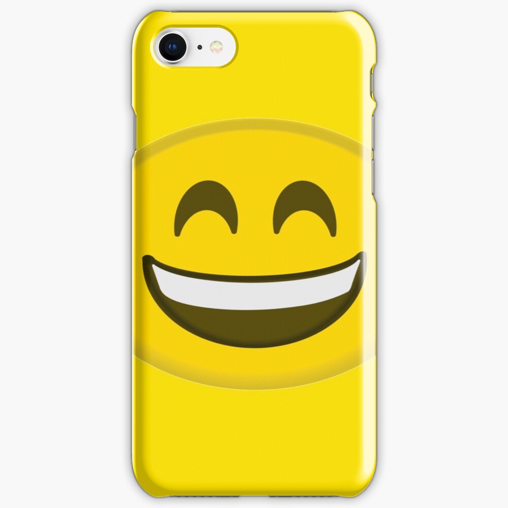 "Smiling with open mouth emoji" iPhone Case & Cover by Yevilo Redbubble