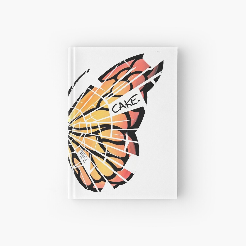 The Ever Rare Piece Of Cake Butterfly Hardcover Journal By Neefsck Redbubble