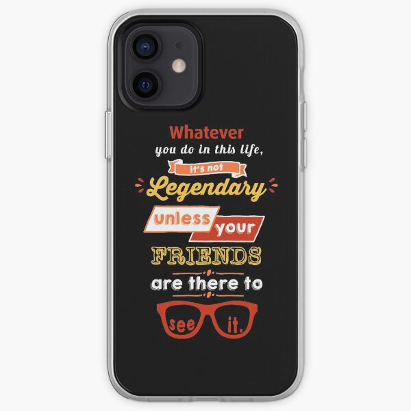 Légendaire - Barney Stinson Quote (Orange) Coque souple iPhone