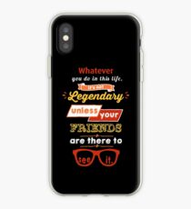 Vinilo o funda para iPhone Legendario - Cita de Barney Stinson (naranja)