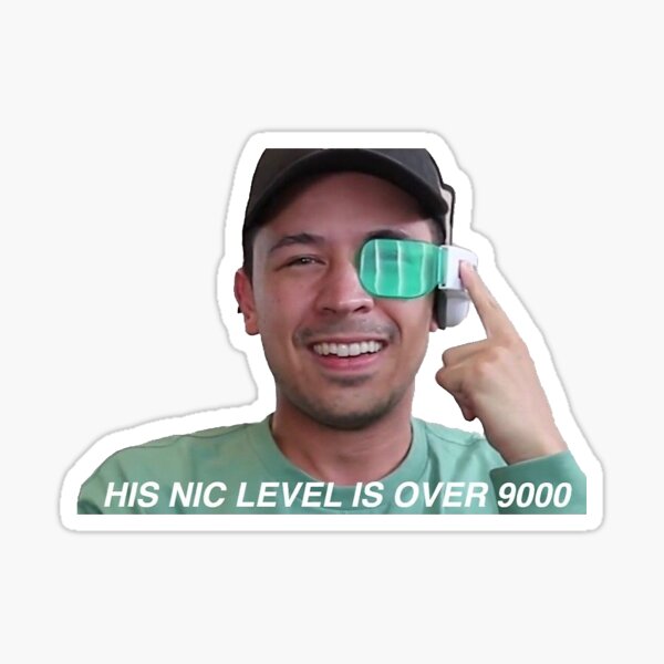 Item preview, His Nic Level is Over 9000 designed and sold by Vanity Bee.