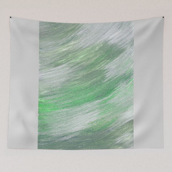 Item preview, Green and Silver swirl designed and sold by robinyukiko.