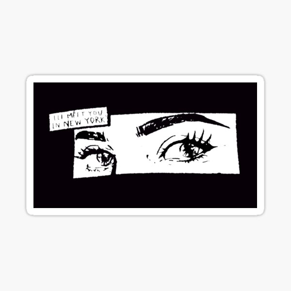 "i'll meet you in new york black" Sticker for Sale by iceccao | Redbubble