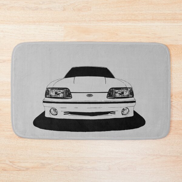 Item preview, Ford Mustang  GT (fox body) - stylized black on light background  designed and sold by mal-photography.