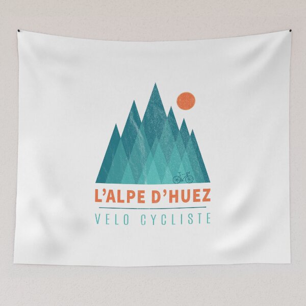 Item preview, L'Alpe D'Huez Velo Cycliste Horizon Bike Theme Cycling Gifts designed and sold by KNUXX Shop.