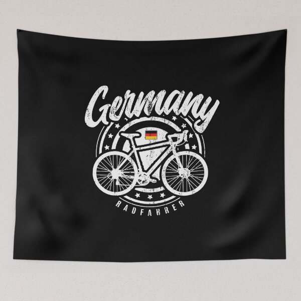 Artikelvorschau, Radfahrer, der Flaggen-Fahrrad-Thema-Geschenke für einen deutschen Radfahrer radfährt entworfen und verkauft von KNUXX Shop.