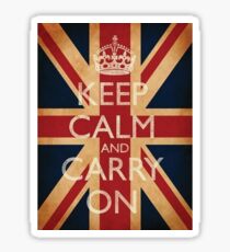 Keep Calm and Carry On Sticker