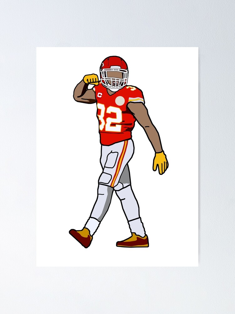 Jerick McKinnon Football Paper Poster Chiefs - Jerick Mckinnon - Posters  and Art Prints