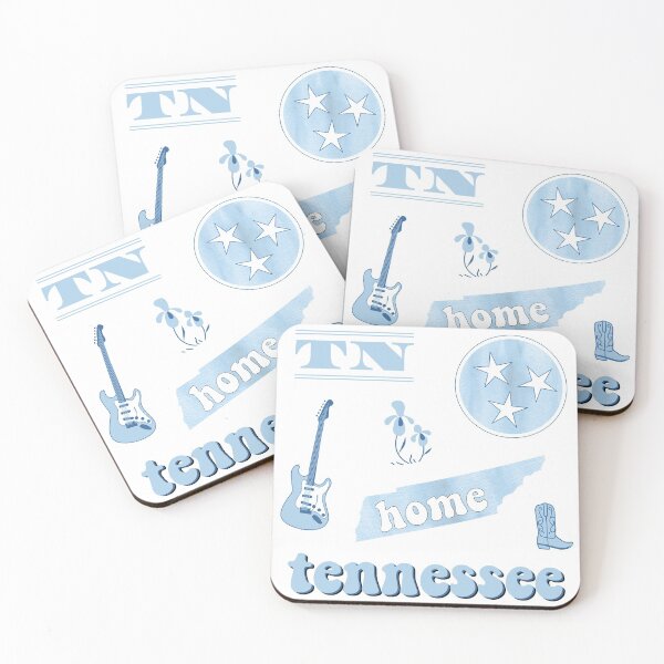 Item preview, Light Blue Watercolor Tennessee US State Pack designed and sold by The-Goods.