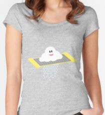 grated cloud Women's Fitted Scoop T-Shirt