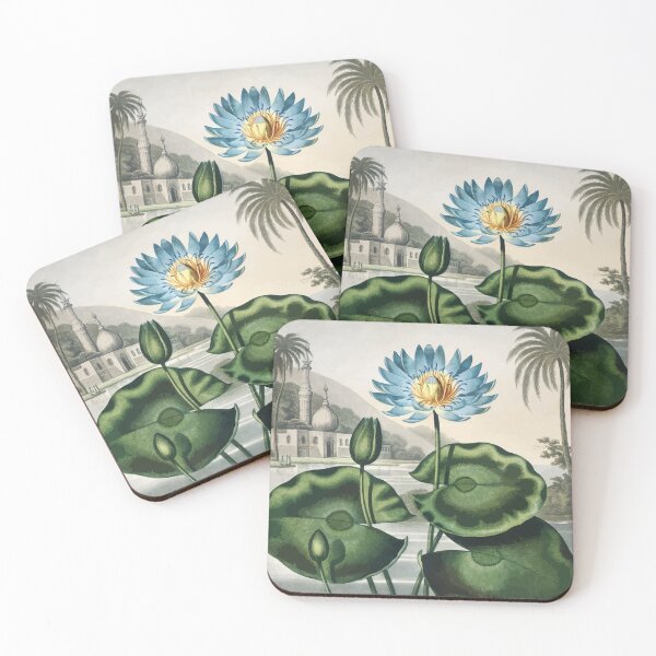 Item preview, The Blue Egyptian Water-Lily The Temple of Flora Robert John Thornton designed and sold by digitalvintage.