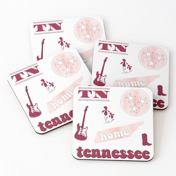 Item preview, Maroon Watercolor Tennessee US State Pack designed and sold by The-Goods.