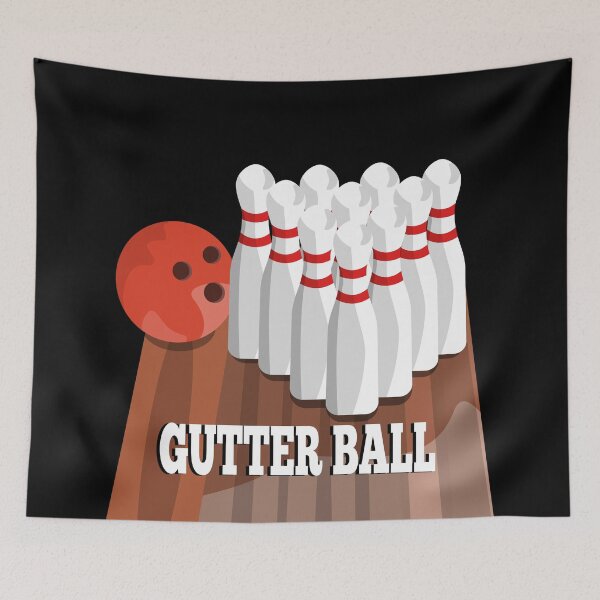 Item preview, Tenpin bowling Gutter Ball designed and sold by piedaydesigns.