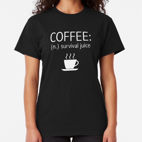 DEJA BREW Coffee Lover Latte Mocha Macchiato Grande Women/'s Fitted T-Shirt