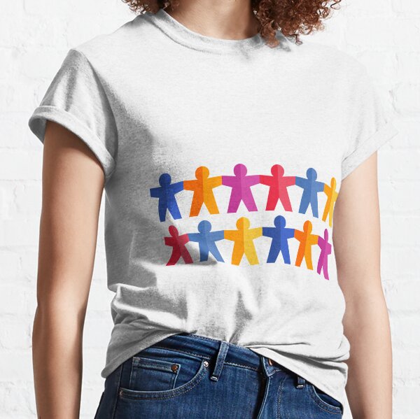 Paper People Chain Classic T-Shirt