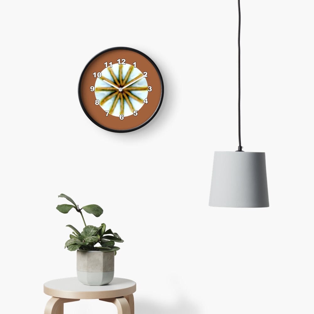 Poppy Pod Silhouette at Dusk - Lunar Opium Photography Clock