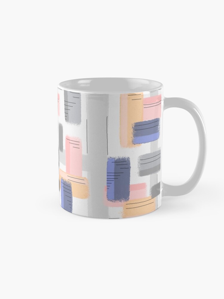 Alternate view of Mod Chalk Nod Abstract Coffee Mug