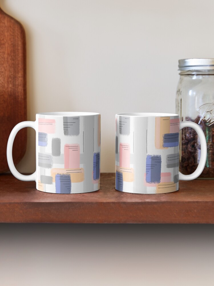 Alternate view of Mod Chalk Nod Abstract Coffee Mug