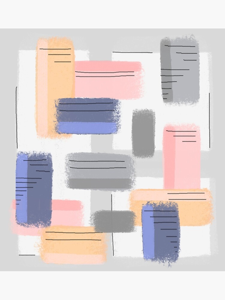Mod Chalk Nod Abstract by FranBail