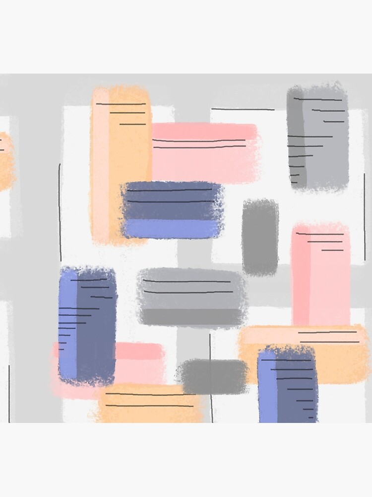 Mod Chalk Nod Abstract by FranBail