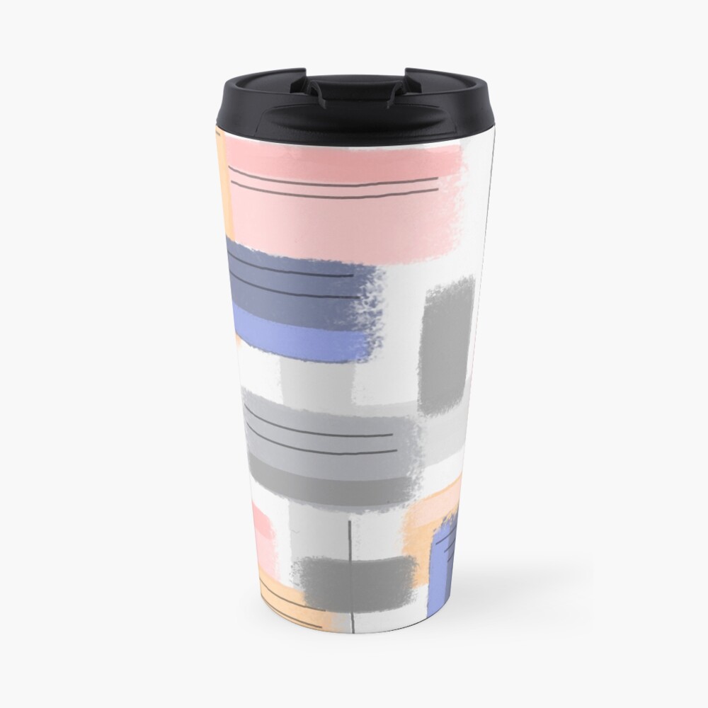 Mod Chalk Nod Abstract Travel Coffee Mug
