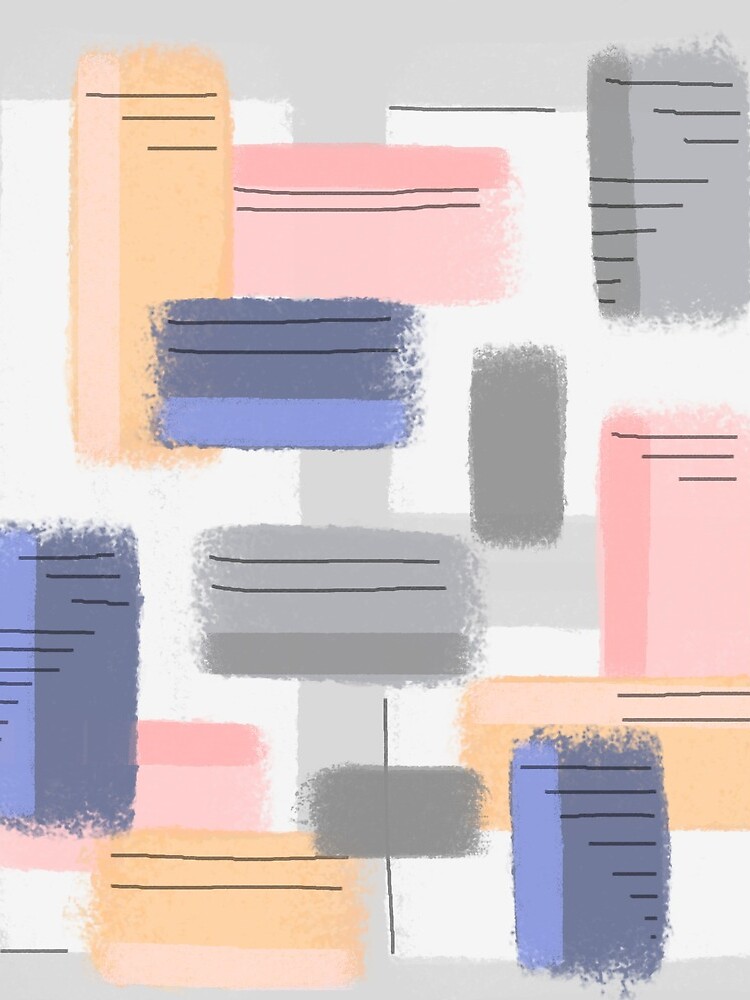 Mod Chalk Nod Abstract by FranBail