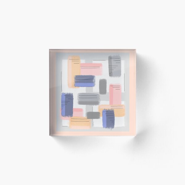 Mod Chalk Nod Abstract Acrylic Block
