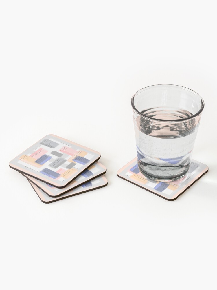 Alternate view of Mod Chalk Nod Abstract Coasters (Set of 4)