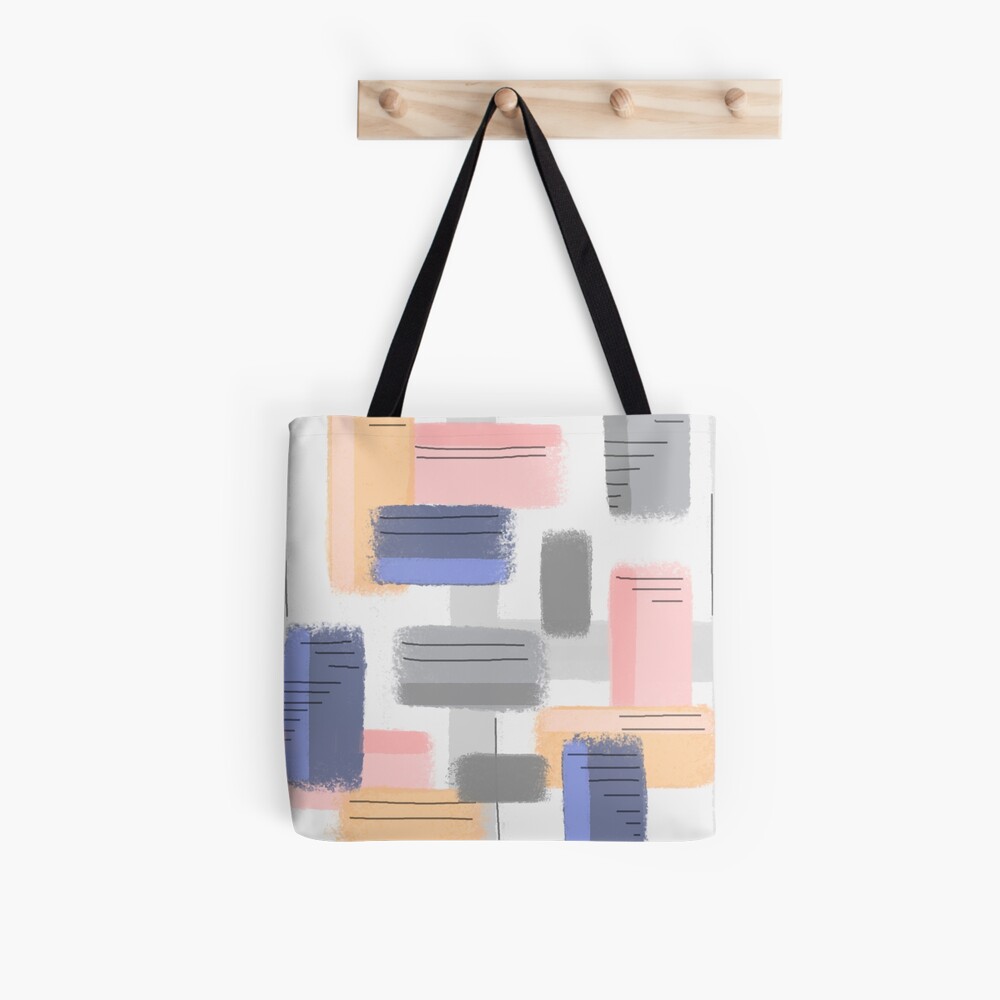 Mod Chalk Nod Abstract Tote Bag