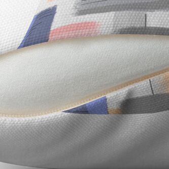 Alternate view of Mod Chalk Nod Abstract Throw Pillow