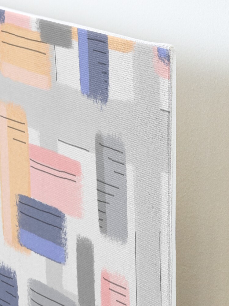 Alternate view of Mod Chalk Nod Abstract Mounted Print