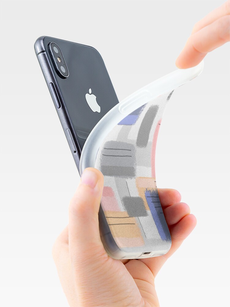Alternate view of Mod Chalk Nod Abstract iPhone Case