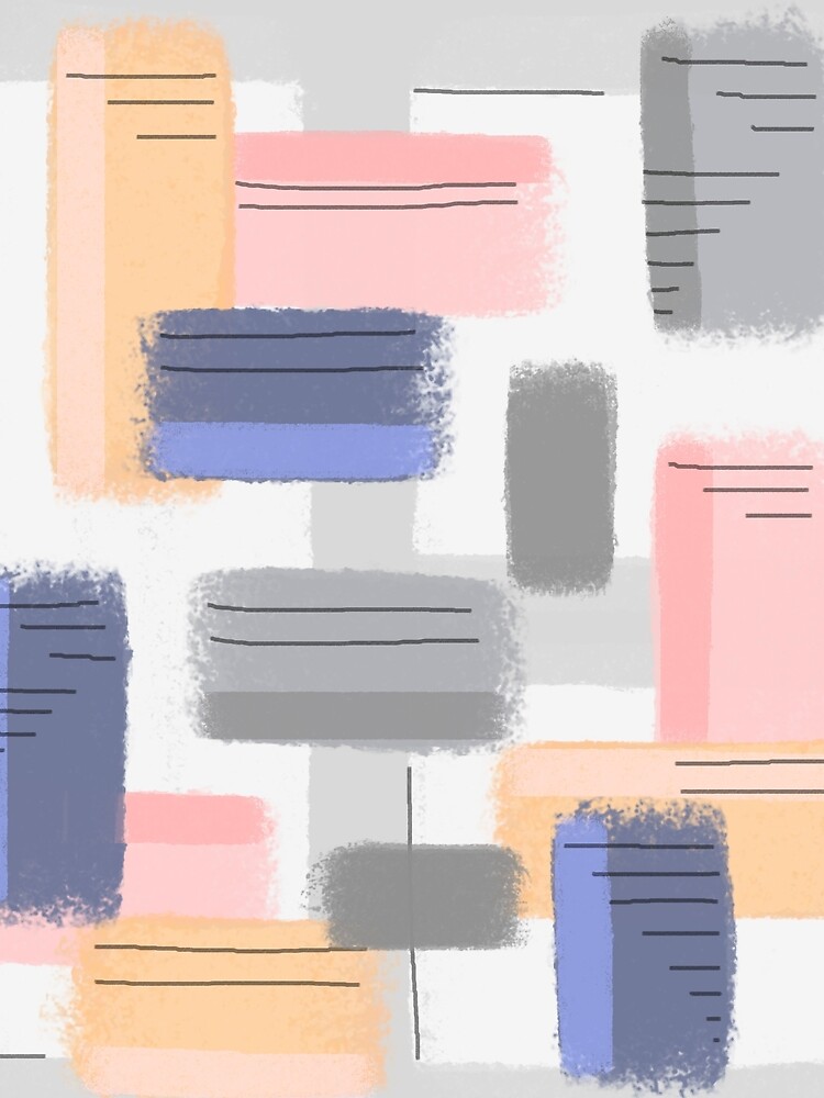 Mod Chalk Nod Abstract by FranBail