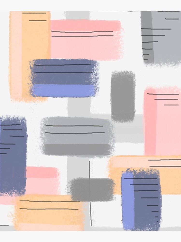 Mod Chalk Nod Abstract by FranBail