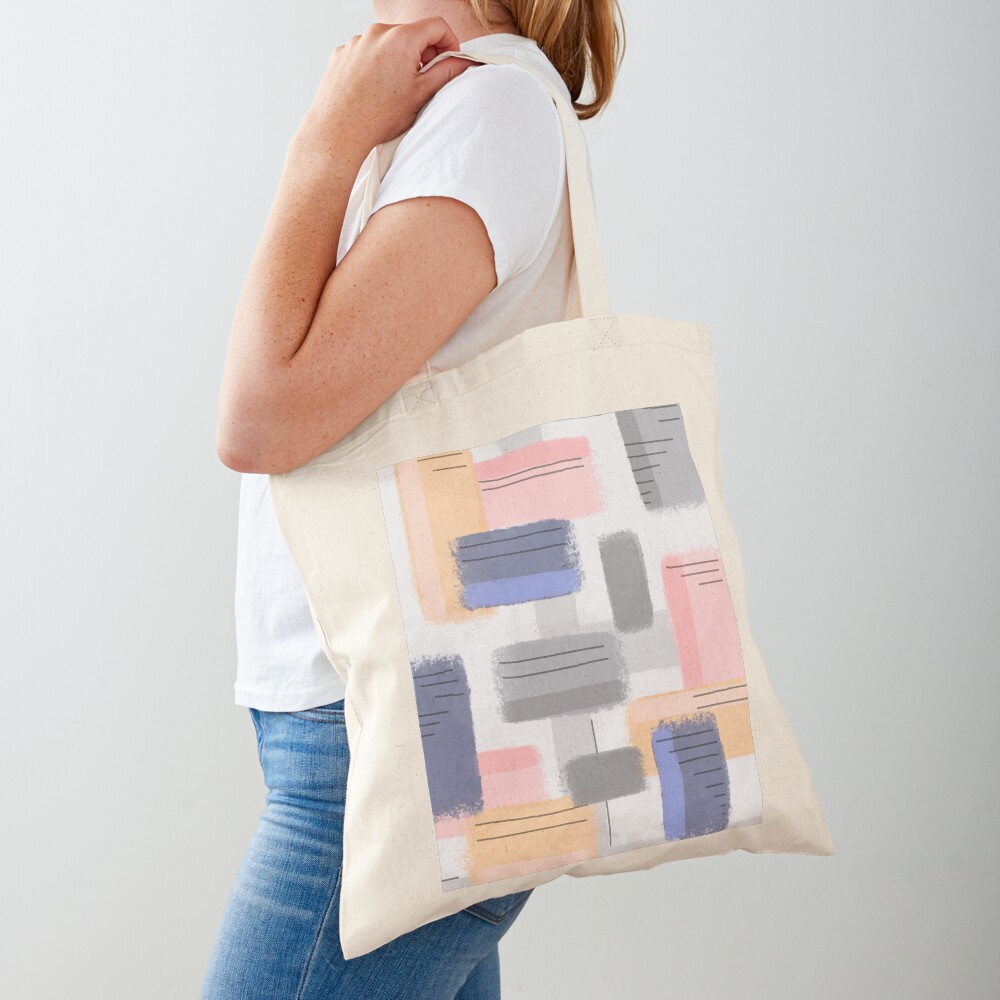 Mod Chalk Nod Abstract Tote Bag