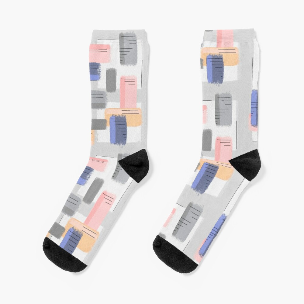 Mod Chalk Nod Abstract Socks