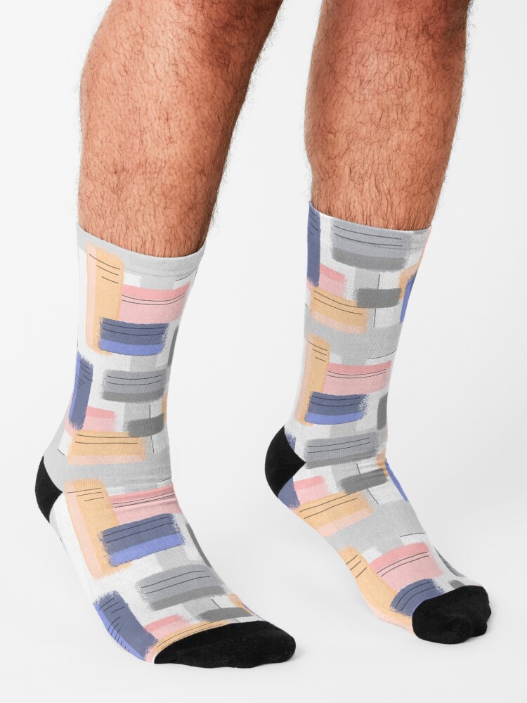 Alternate view of Mod Chalk Nod Abstract Socks