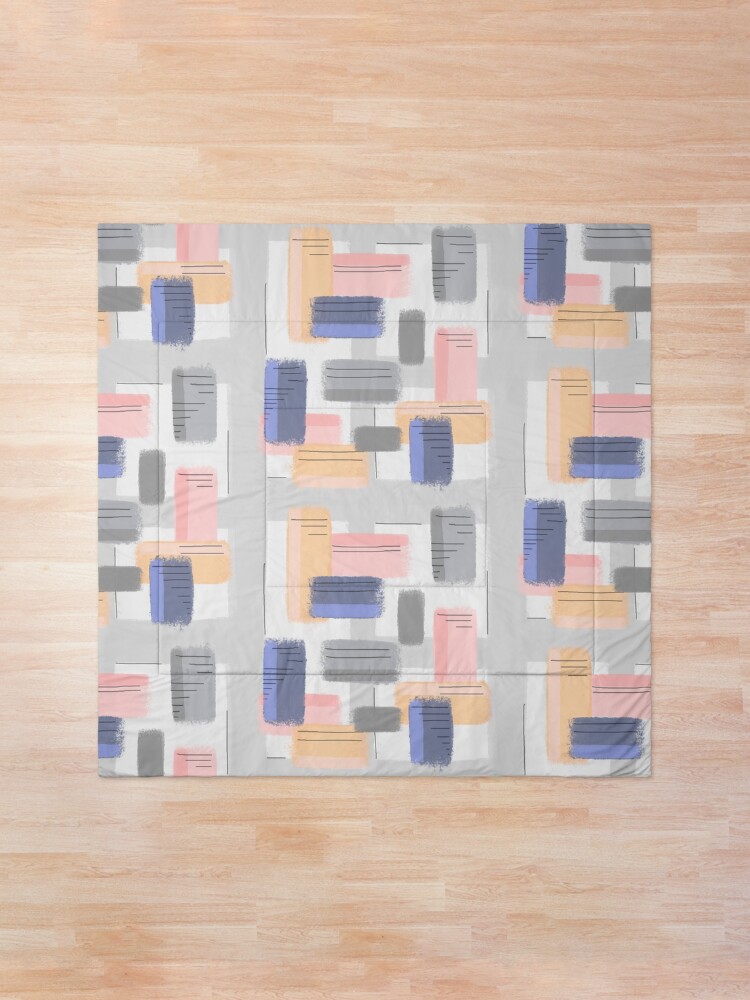 Alternate view of Mod Chalk Nod Abstract Comforter