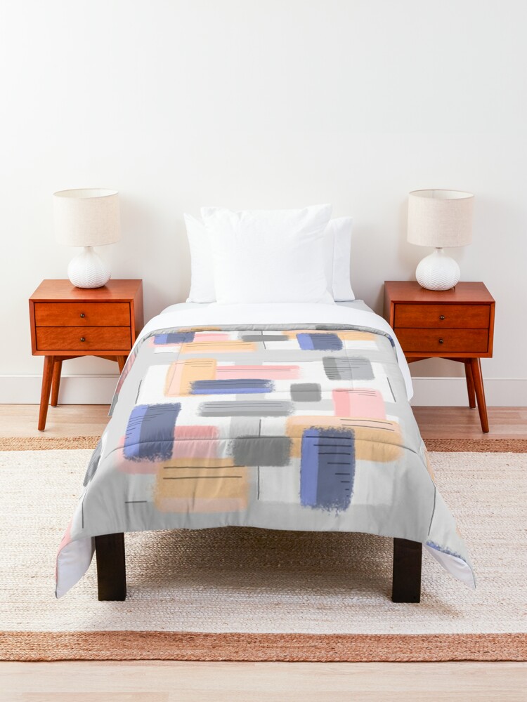 Alternate view of Mod Chalk Nod Abstract Comforter