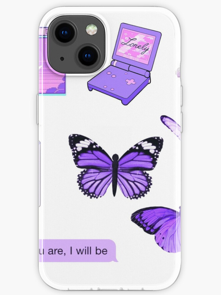 Purple Aesthetic Sticker Set Cute Iphone Case For Sale By Aesthetics4you Redbubble