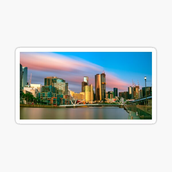Melbourne sunset Sticker