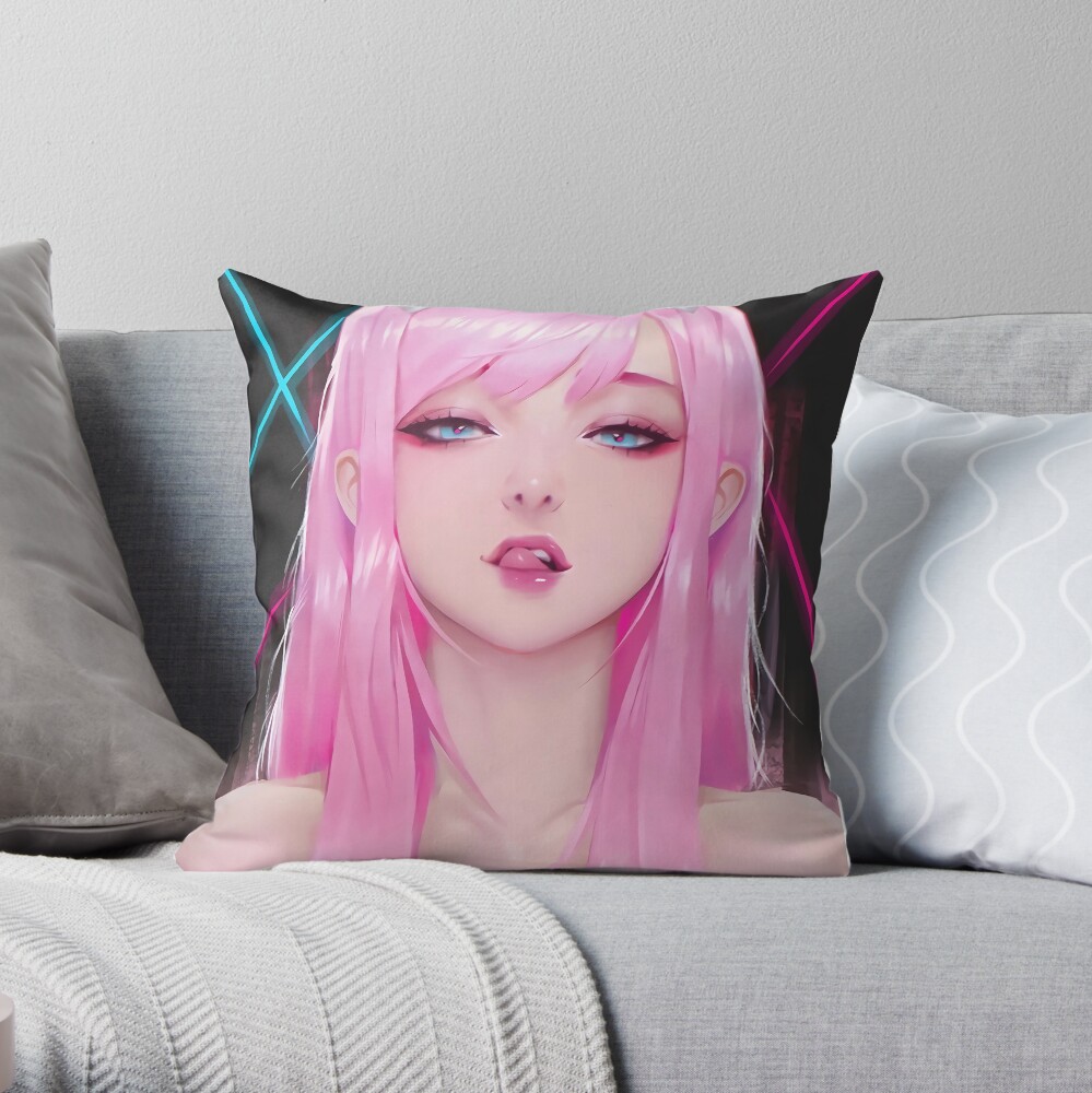 lewd zero two body pillow