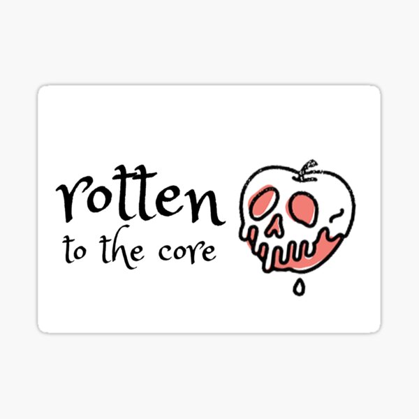 Rotten to the Core - poison apple - Descendants - Sticker