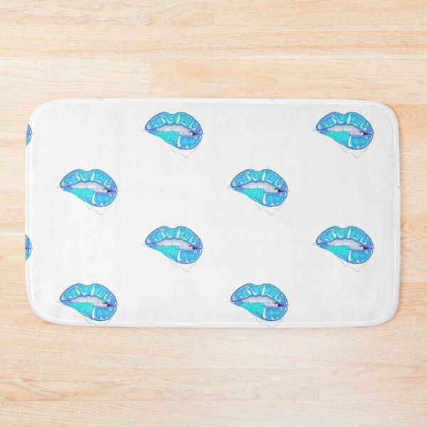 Item preview, Lip Drip (aqua) designed and sold by JJdrawings.