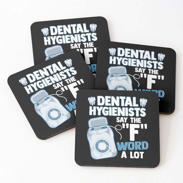 Item preview, Dental Hygienists Say The "F" Word A Lot Floss Pun designed and sold by perfectpresents.