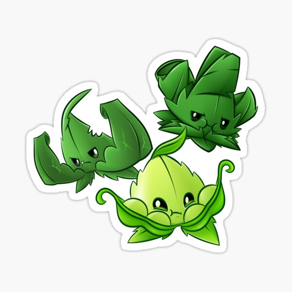 Vs Zombies 2 Stickers Redbubble - remastered pvz snow pea roblox