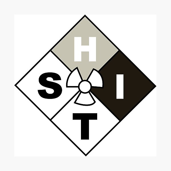 "Accepted S.H.I.T. Logo" Photographic Print by broadwaycantdie | Redbubble