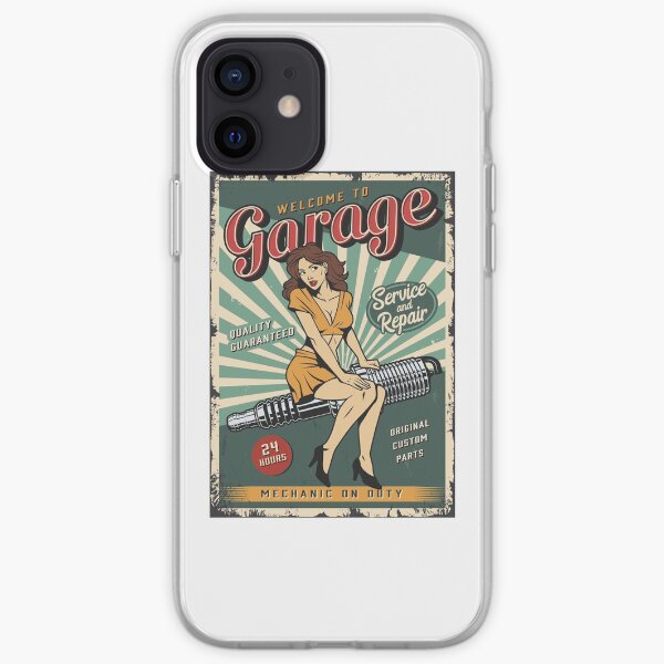Vintage poster - Mechanic on duty iPhone Soft Case