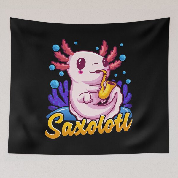 Item preview, Saxolotl Sax Axolotl Walking Fish Saxophone Pun designed and sold by perfectpresents.